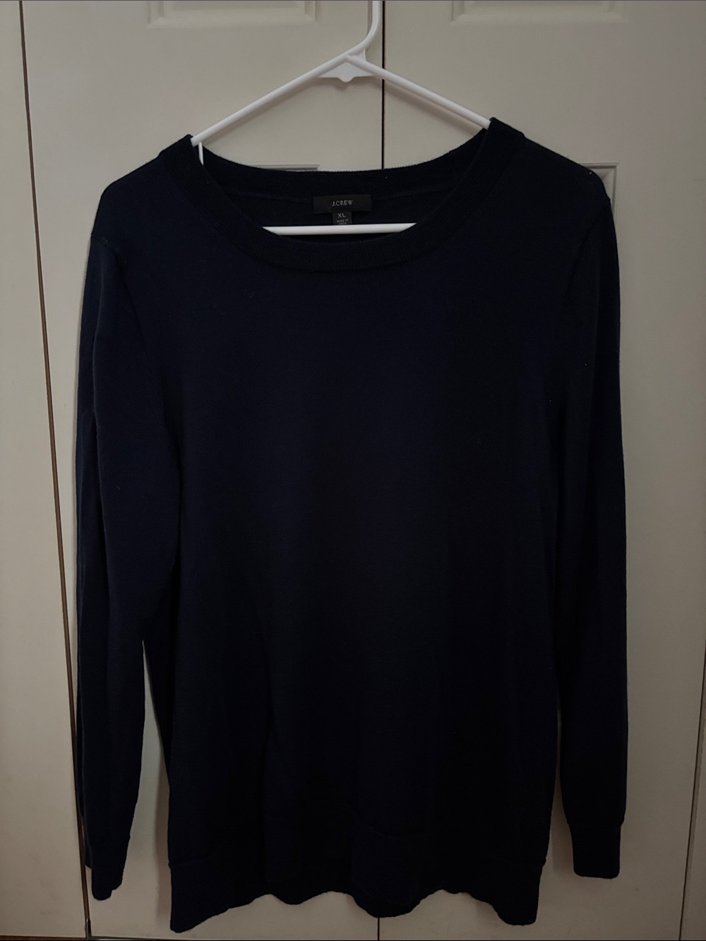 J. Crew Dark Navy Crewneck Sweater